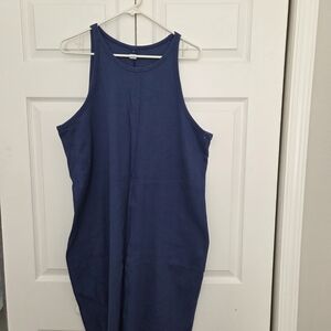 Old Navy Classic Blue Midi Dress